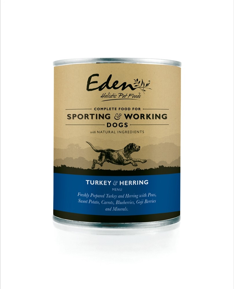 EDEN WET FOOD FOR WORKING AND SPORTING DOGS: TURKEY AND HERRING