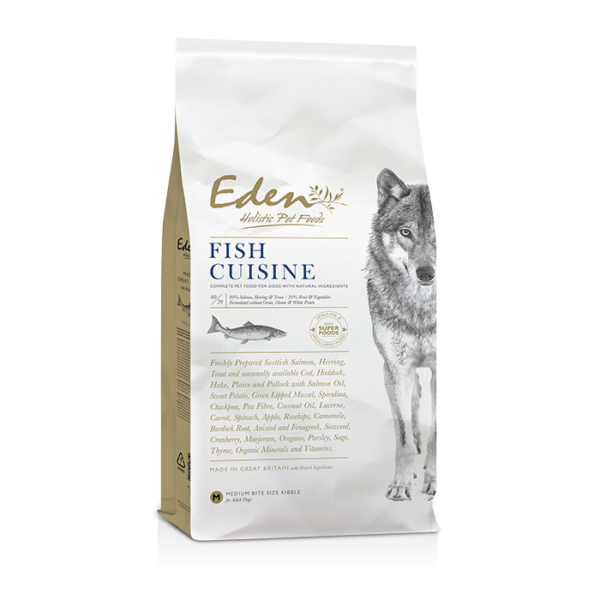 Eden Puppy Cuisine Trockenfutter Für Welpen - 2 Kg, Mit Lachs, Huhn, Truthahn, Hering, Ente, Getreidefrei