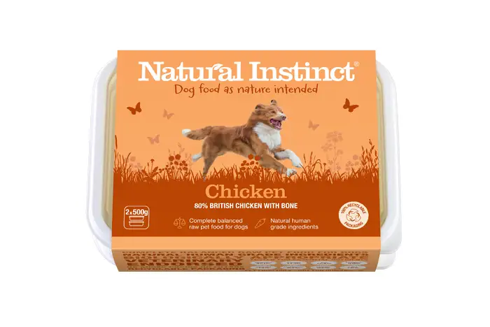 Natural Instinct Natural Chicken 2x500g at Moss Lane Pet Food Supplies