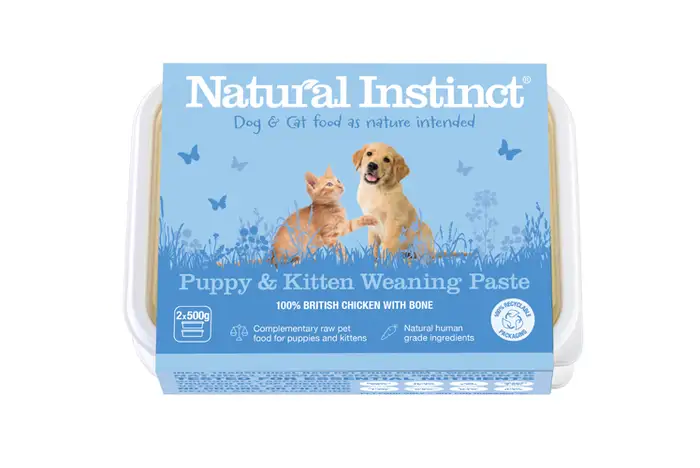 Natural Instinct Puppy and Kitten Weaning Paste 1x500g at Moss Lane Pet Food Supplies