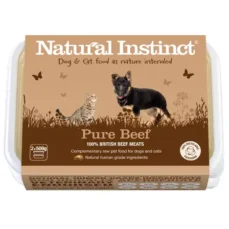 Natural Instinct Pure Beef 2x500g at Moss Lane Pet Food Supplies