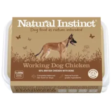 Natural Instinct Working Dog Chicken 2x500g at Moss Lane Petfood Supplies