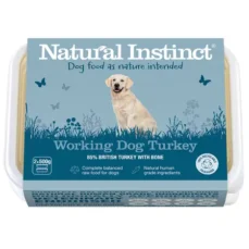 Natural Instinct Working Dog Turkey 2x500g at Moss Lane Pet Food Supplies