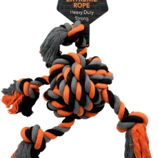 4x Ended Extreme Rope Heavy Ball Toy