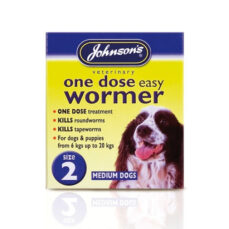 Johnsons One Dose Wormer For Medium Dog Size 2